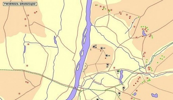 Schemat twierdzy Grudziadz