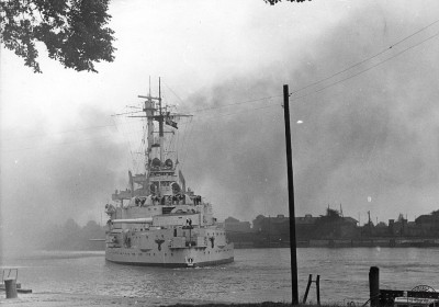 Schleswig Holstein podczas ostrzału Westerplatte